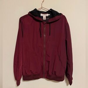 ❤️🧥 H&M L.O.G.G. Men’s Maroon Zip-Up Jacket 🧥❤️
